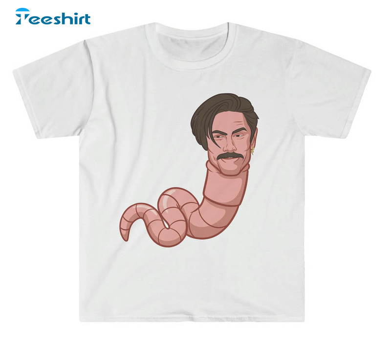 Worm With A Mustache Funny Ariana James Kennedy Shirt