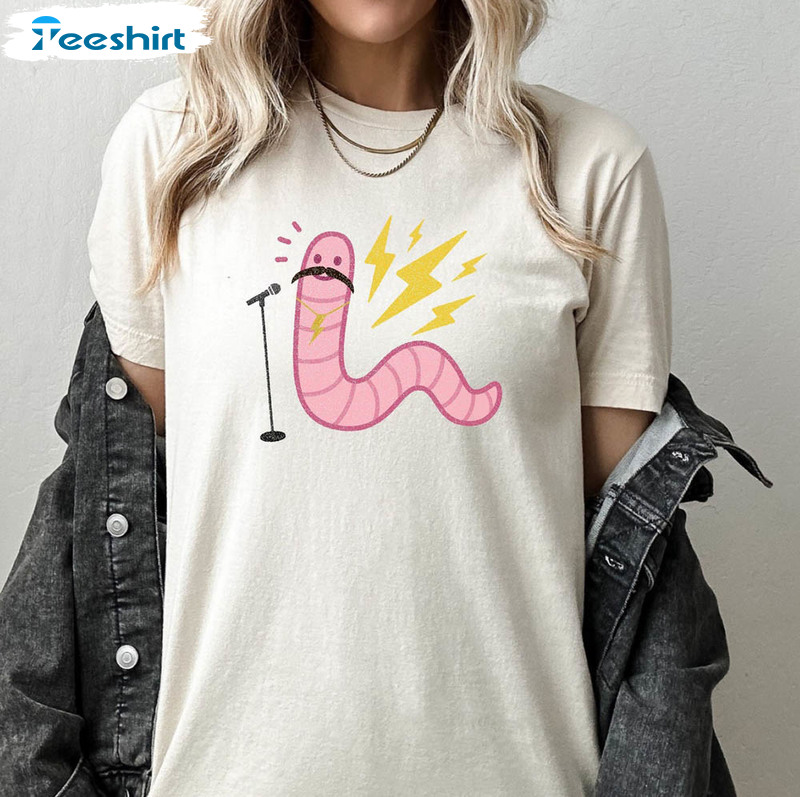 Worm With A Mustache Pump Rules Shirt