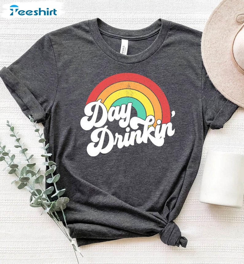 Day Drinkin Rainbow Day Drinkin Funny Summer Shirt