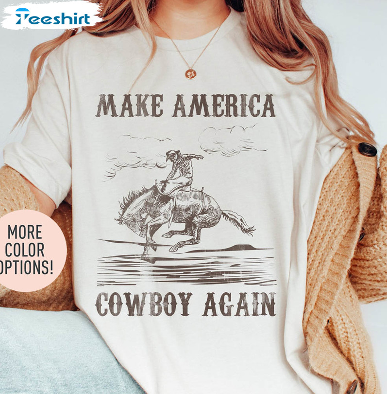 Make America Cowboy Again Boho Western Shirt