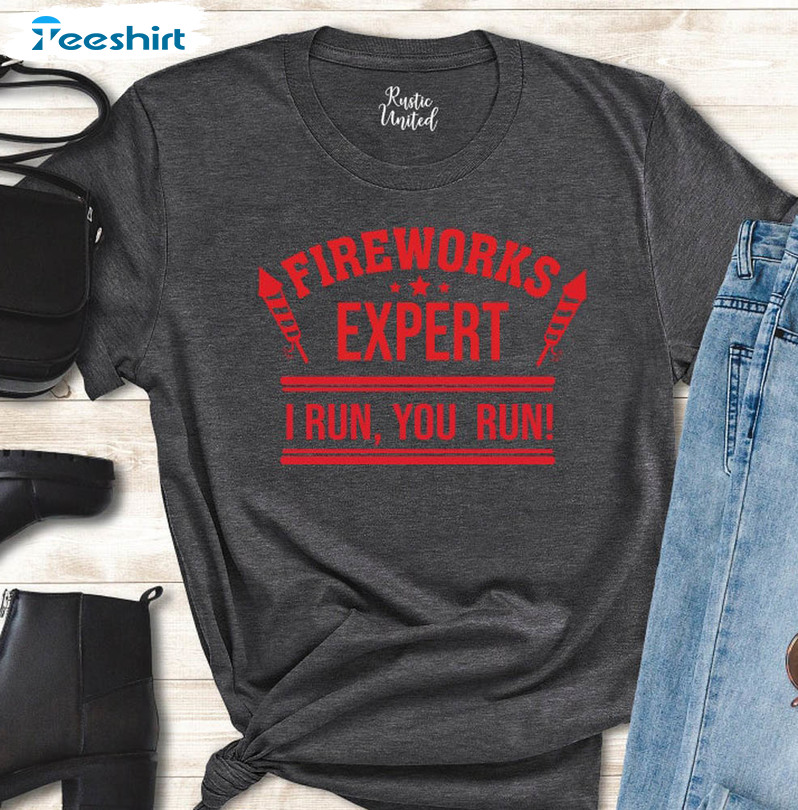 Funny Fireworks Expert Independence Day Shirt