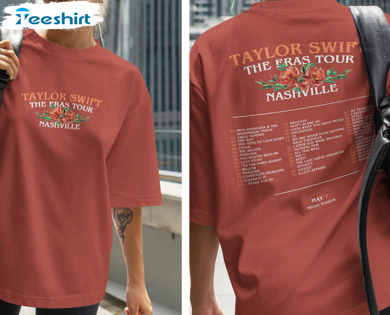 Swift Nashville Tn Night 3 The Eras Tour Setlist Retro Shirt