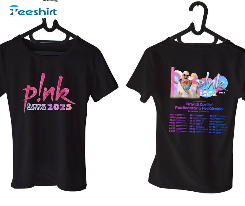 Pink Music Tour 2023 Summer Carnival Tour Shirt