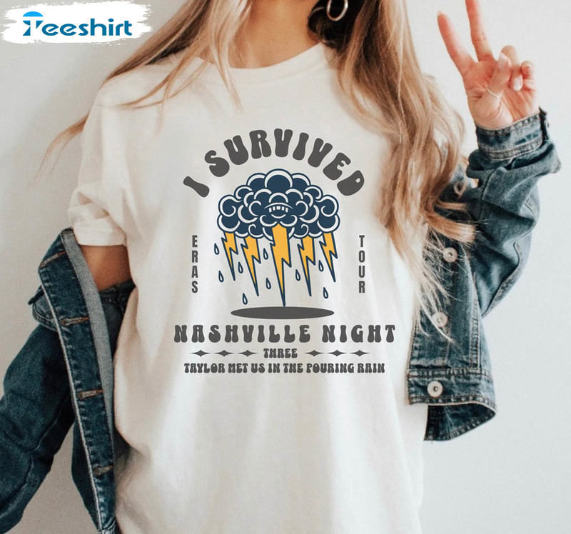 I Survived Nashville Night 3 Eras Tour Nashville Shirt