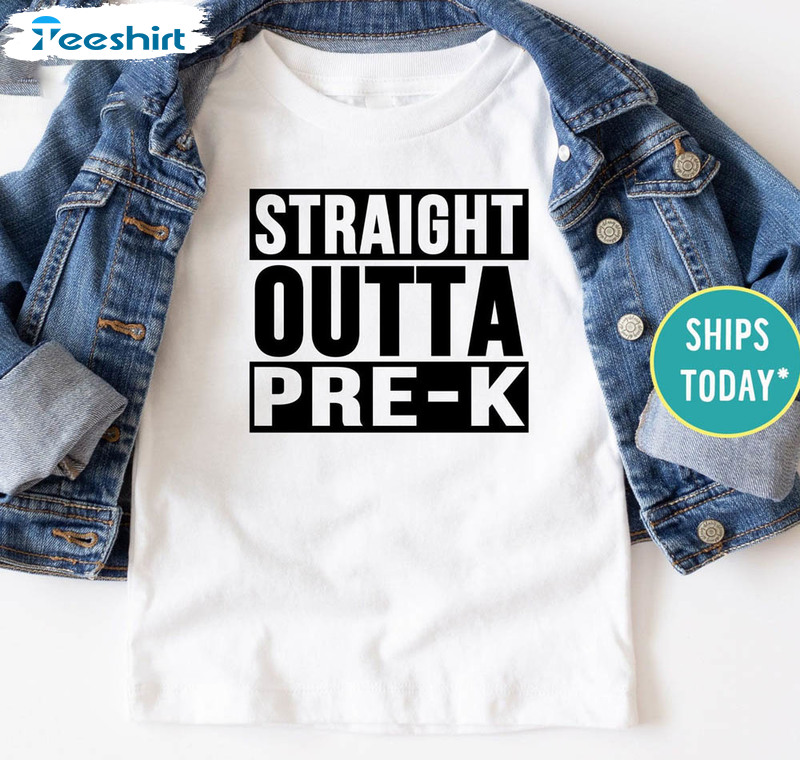 Vintage Straight Outta Pre K Graduation Shirt