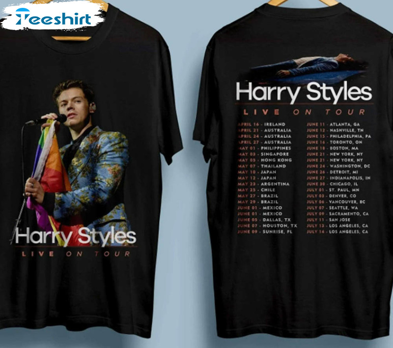 Harry Style Live On Tour 2023 Music Shirt