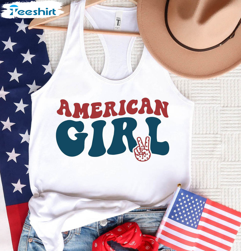 4th Of July American Girl Patriotic Day Shirt