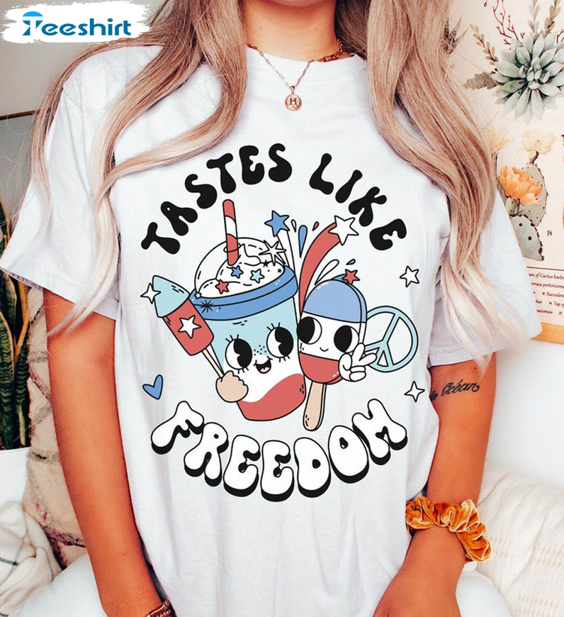 Taste Like Freedom Retro Funny Fourth Shirt