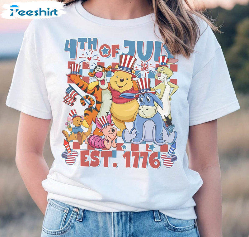 Disney Winnie The Pooh And Friends 4th Of July American Freedom Shirt