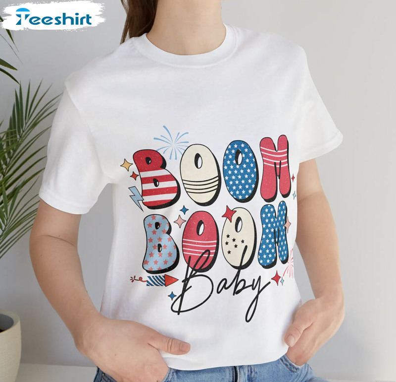 Boom Boom Baby Reveal Shirt, 4th Of July Pregnancy Announcement