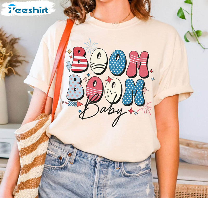 Boom Boom Baby Reveal Shirt, 4th Of July Pregnancy Announcement