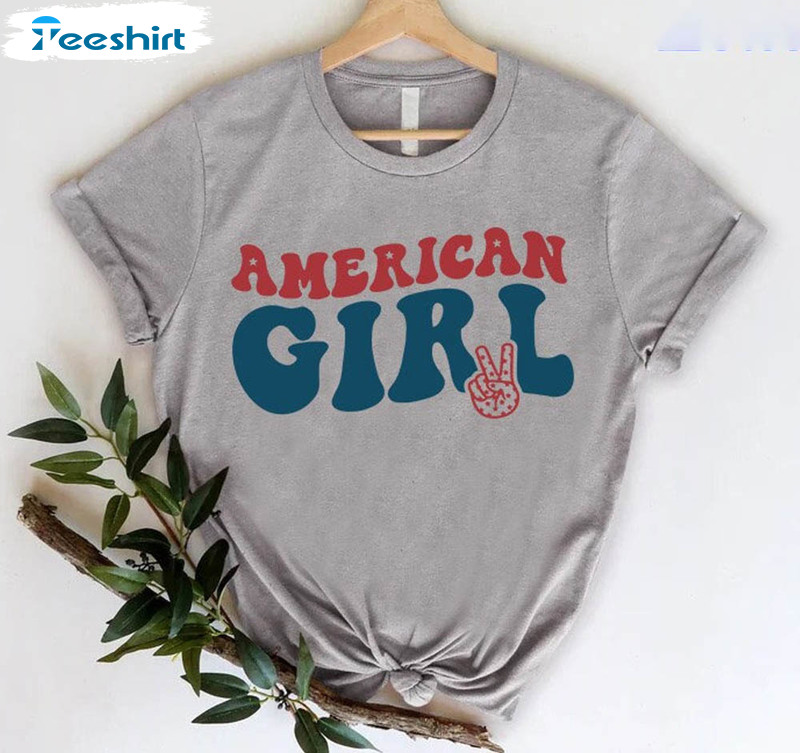 American Girl Peace Out 4th Of July Shirt