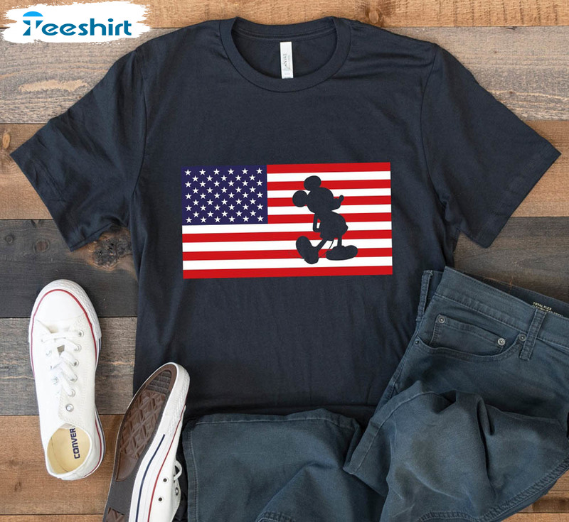 4th Of July Mickey American Flag Shirt