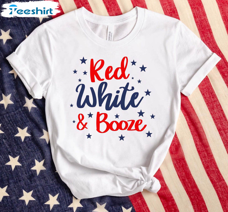 Red White And Boozed Patriotic Day Shirt