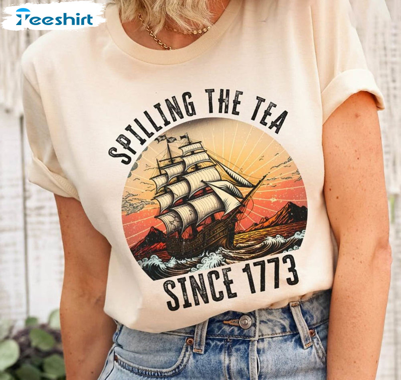 Spilling The Tea Since 1773 Historian Retro Shirt