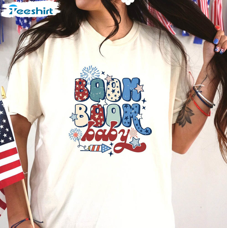 Boom Boom Baby 4th Of July Fireworks Shirt