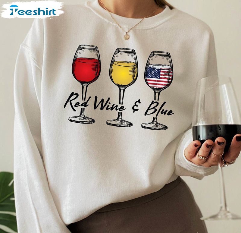 Red Wine And Blue Memorial Day Shirt