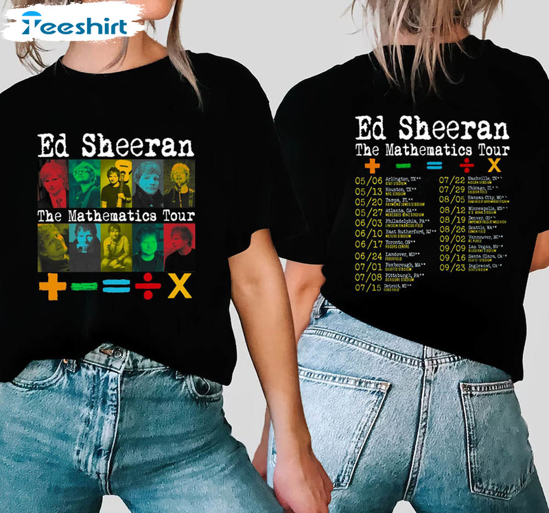 Mathematics 2023 World Tour Ed Sheeran Shirt