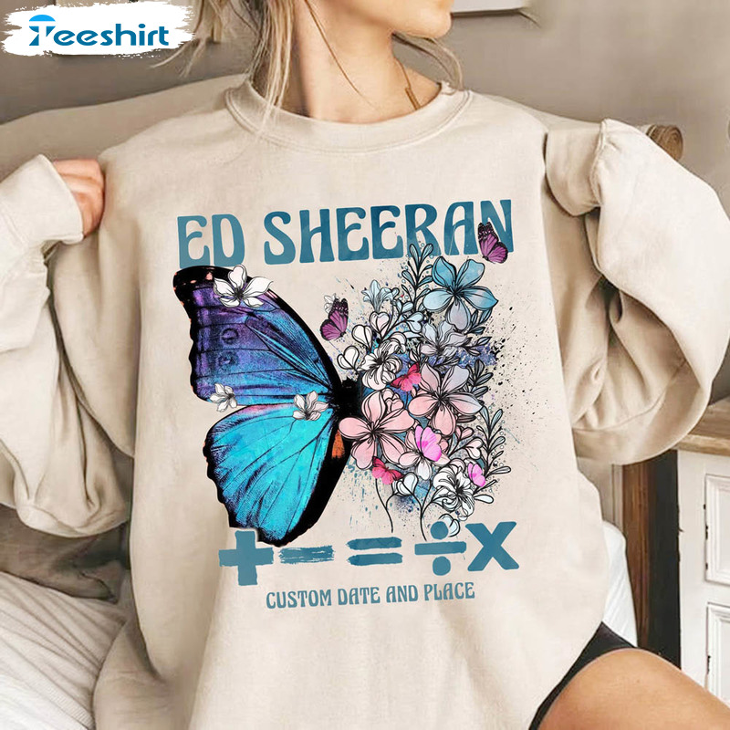 Butterfly Ed Sheeran Mathematics Tour 2023 Shirt
