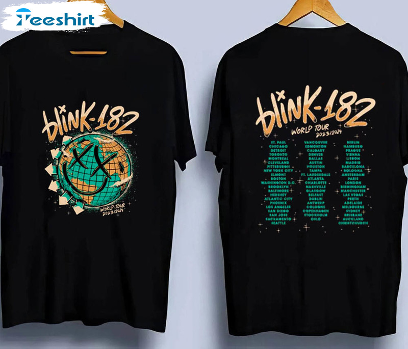 Blink 182 The World Tour 2023 2024 Shirt