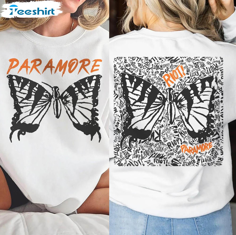 Tops, Paramore Crop Top Paramore Shirt Brand New Eyes Album Butterfly  Album Paramore