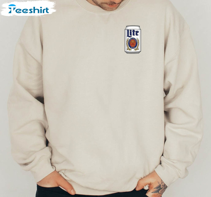 Miller Lite Beer Can Frocket Placement Shirt