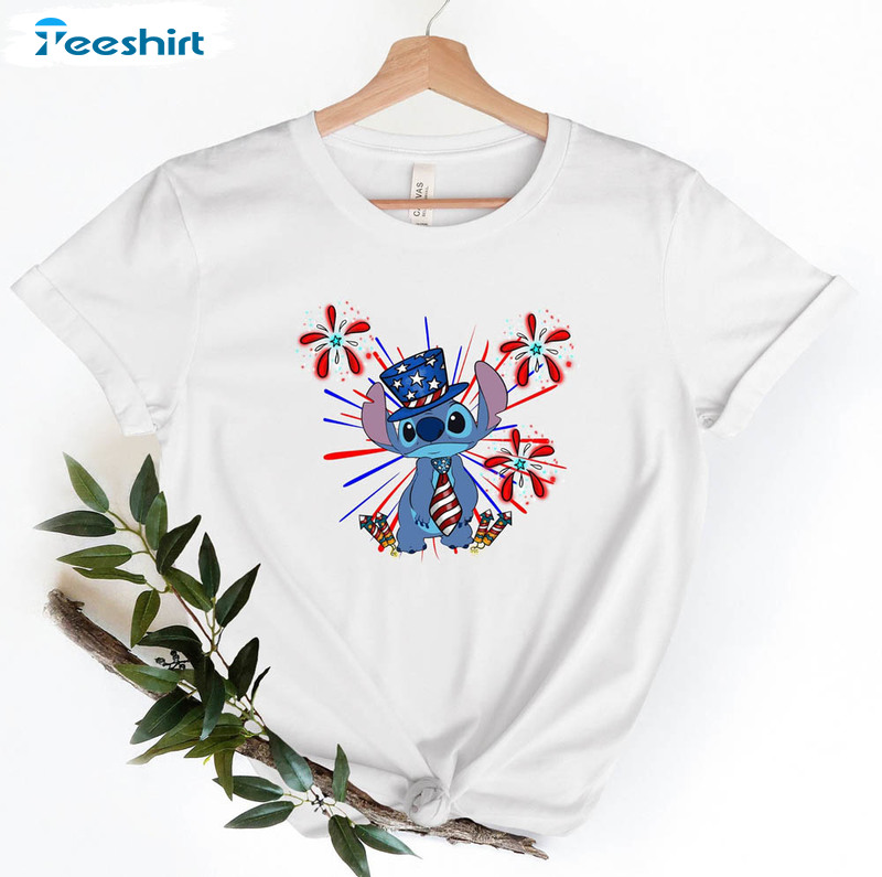 Disney Vacation 4th Of July Stitch Shirt