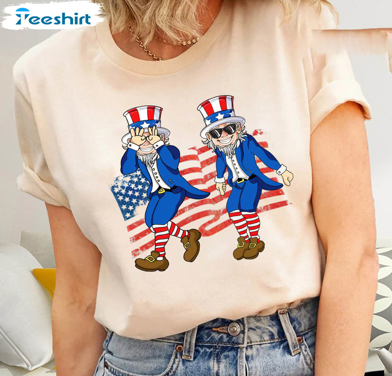 Uncle Sam Griddy Dance Funny America Flag Shirt