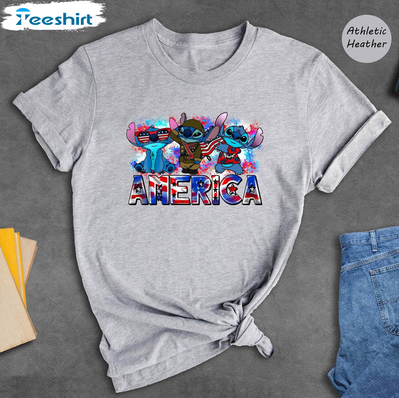 Soldier Stitch 4th Of July Indepedence Day Shirt