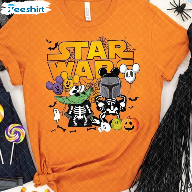 Star Wars Shirt, Disney Skeleton Sweatshirt, Wars Halloween Disneyland Cool Design For All People