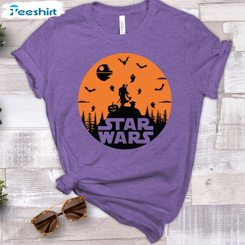 Star Wars Halloween Shirt, Halloween Boo Sweatshirt, Pumpkin And Bat Hoodie Cool Outfit For Halloween