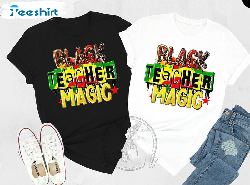 Black Month Proud Melanin Teacher Shirt