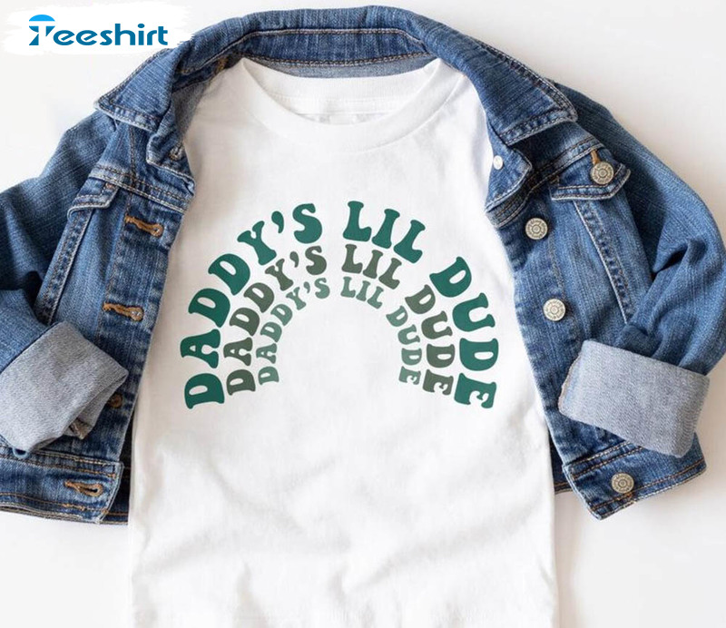 Dad's Little Dude Retro Dad Lover Shirt