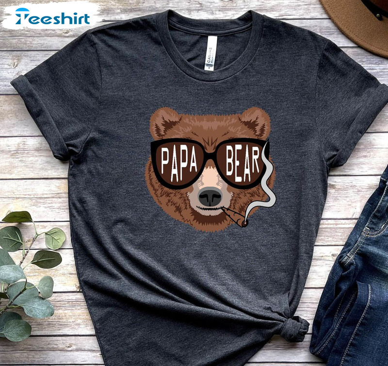 Papa Bear Sunglass Family Bear Shirt