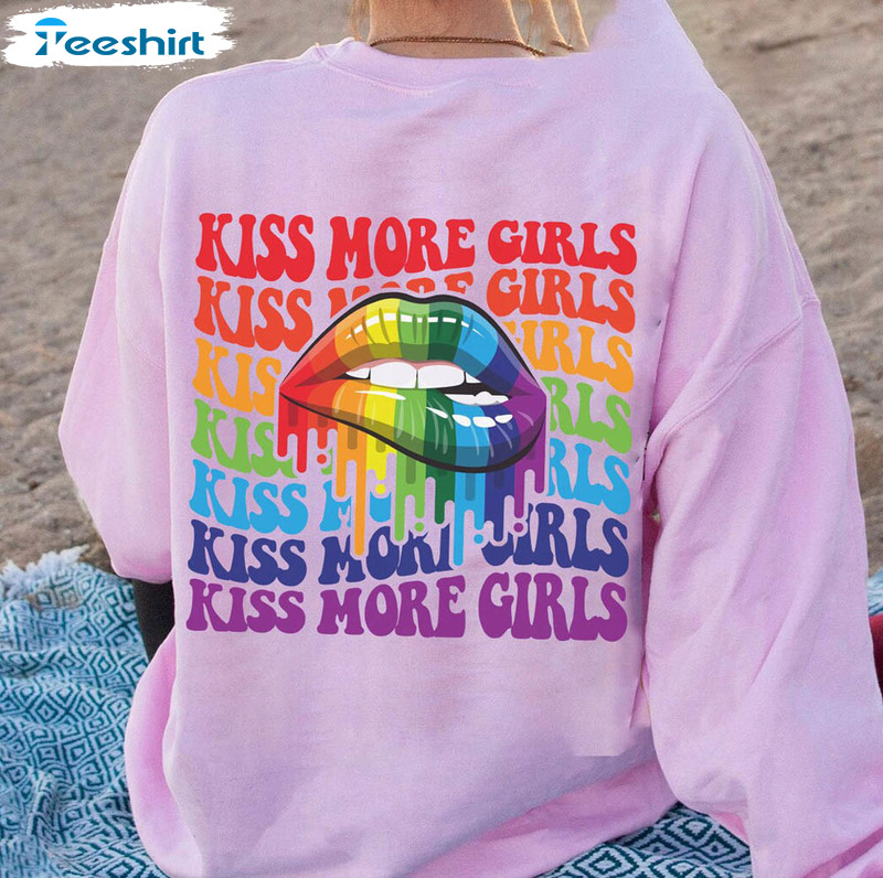 Lgbtq Kiss More Girls Pride Month Shirt