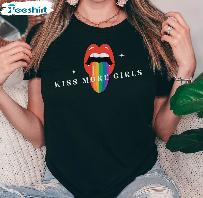 Gay Pride Kiss More Girls Shirt