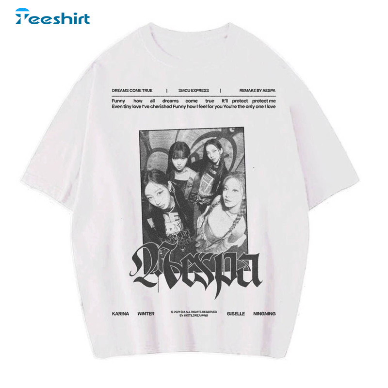 Retro Aespa Kpop Music Shirt