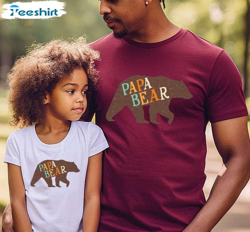 Fathers Day Papa Bear Vintage Shirt