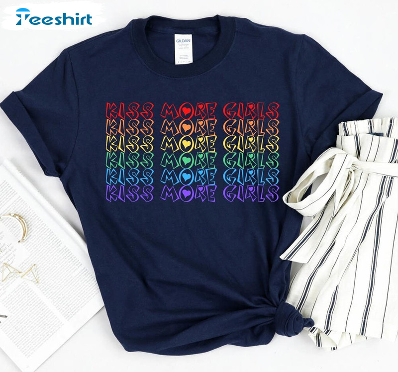 Lgbtq Lesbian Pride Kiss More Girls Shirt