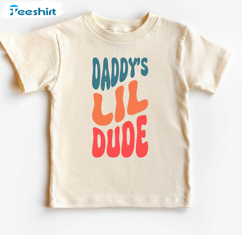 Retro Dad's Little Dude Natural Shirt