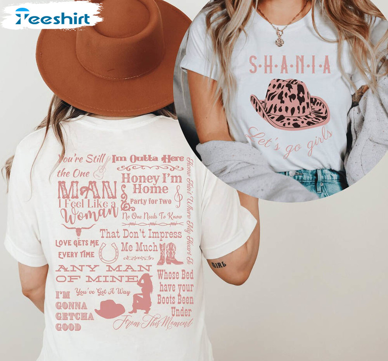 Shania Twain Tracklist Lets Go Girls Shirt