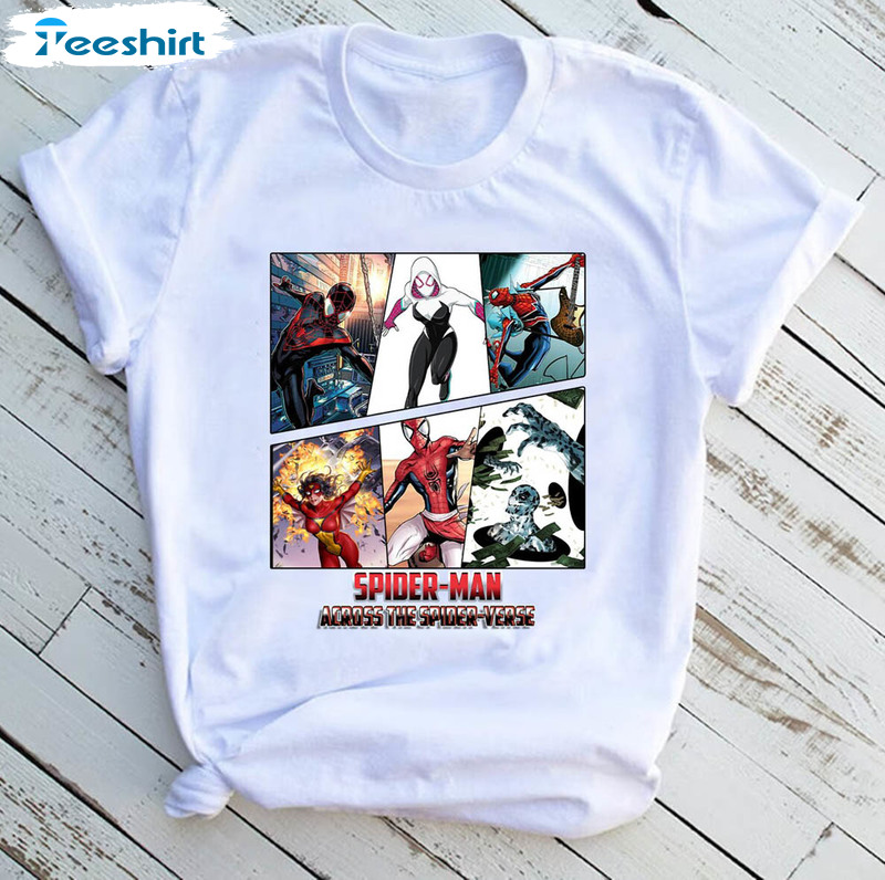 Spider Verse Characters Spider Man Across The Spider Verse Shirt