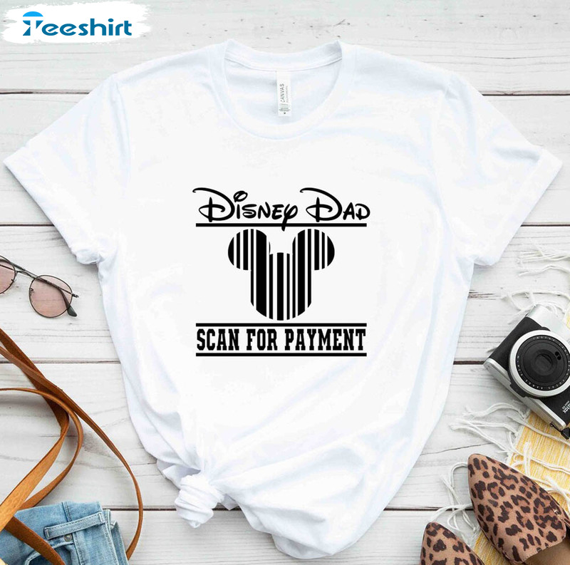 Disney Dad Scan For Payment Mickey Shirt