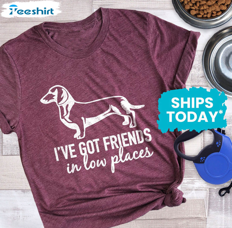 Ive Got Friends In Low Places Funny Dog Saying Shirt