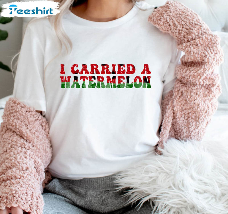 I Carried A Watermelon Funny Maternity Shirt