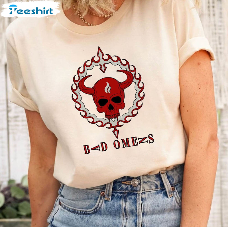 Bad Omen Skull Logo Concrete Jungle Tour Shirt