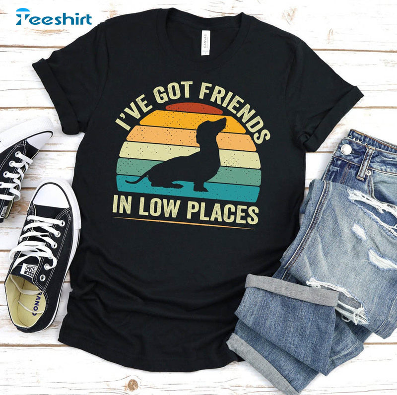 Ive Got Friends In Low Places Retro Dog Shirt