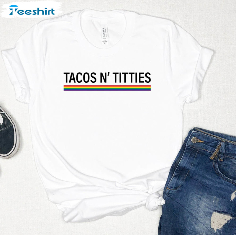 Tacos And Titties Lesbian Couple Shirt