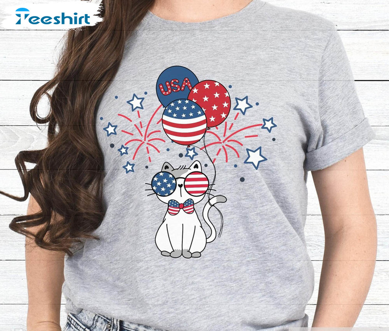 Cat 4th Of July Matching Shirt For Patriotic Day