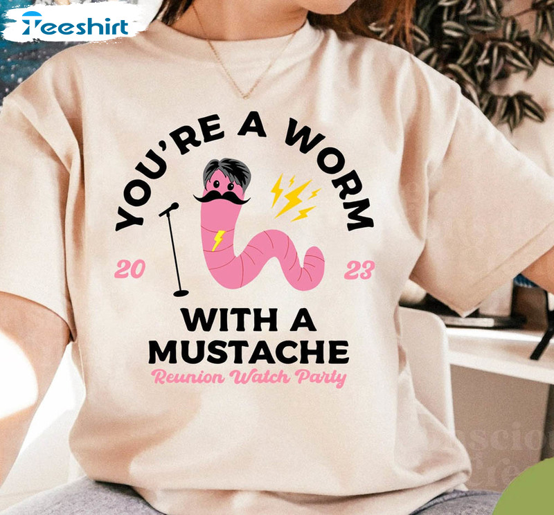 Worm With A Mustache Sandoval Jame Funny Shirt